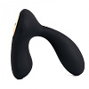 Чёрный стимулятор простаты с вибрацией и пультом ДУ Svakom Vick SPM-03W