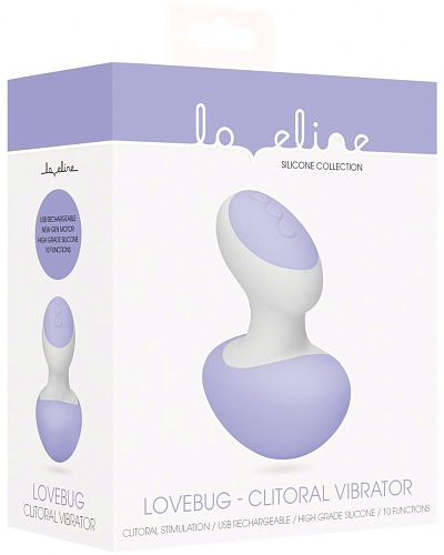 Фиолетовый клиторальный массажёр Shots Media BV Lovebug LOV022PUR