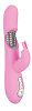Нежно-розовый вибратор с клиторальным отростком Orion The Intelligent Rabbit 0591386 (22,3 см)