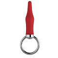 Красная анальная пробка с колечком NMC BUTT O 3INCH BUTT PLUG RED 111800 (8 см)