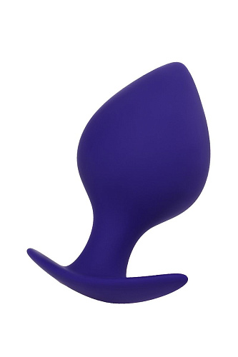 Фиолетовая силиконовая анальная пробка ToyFa Glob 357004 (10 см)