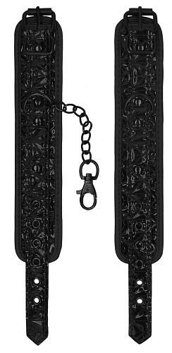 Чёрные поножи Shots Media BV Luxury Ankle Cuffs OU342BLK