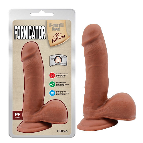 Кофейный фаллоимитатор на присоске Chisa Fornicator CN-711772729 (19 см)