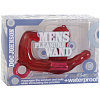 Красный мужской водонепроницаемый стимулятор Doc Johnson MEN S PLEASURE WAND 0906-01-BX