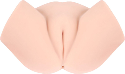 Мастурбатор-полуторс телесного цвета с вагиной и анусом KOKOS Samanda M01-003-07