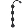 Чёрная анальная цепочка Dream Toys SEE YOU FOUR BEADS ANAL 21220 (24 см)