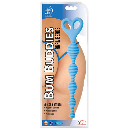Голубые анальные бусы Topco Sales TLC Bum Buddies Anal Beads 1003028 (26,7 см)
