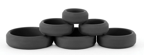 Набор чёрных эрекционных колец NS Novelties Build A Cage Rings NSN-1106-03