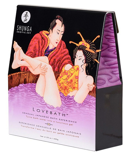 Соль для ванны, превращающая воду в гель Shunga Lovebath Sensual lotus 6802
