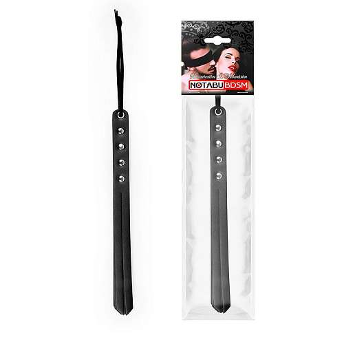 Чёрная узкая плеть с заклёпками Bior toys NTB-80526 (26,5 см)