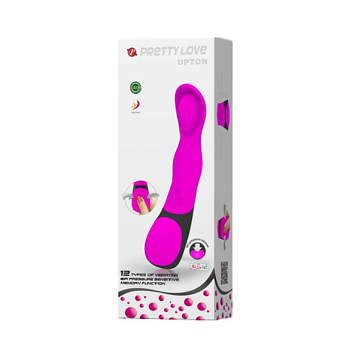 Водонепронецаемый фиолетовый вибромассажёр с технологией Air Pressure Baile BI-014273 (21 см)