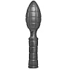 Анальный стимулятор в виде гранаты серебристого цвета Doc Johnson American Bombshell Blast Plug 0270-31-CD (23,4 см)
