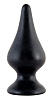Чёрная анальная втулка на ножке ToyFa 901326-5 (11 см)
