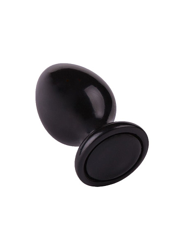 Чёрная анальная пробка LOVETOY (А-Полимер) MAGNUM 8 420800 (11,5 см)