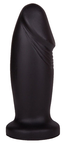 Чёрный анальный плаг фаллической формы LOVETOY (А-Полимер) 428300 (13,7 см)