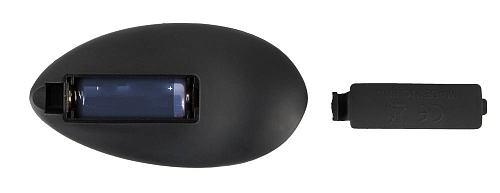 Чёрная анальная пробка с шейкером и вибрацией Orion 05964180000 (14 см)