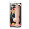 Телесный реалистичный вибратор с пирсингом Blush Novelties Bad Boy Next Door BL-17583 (33 см)
