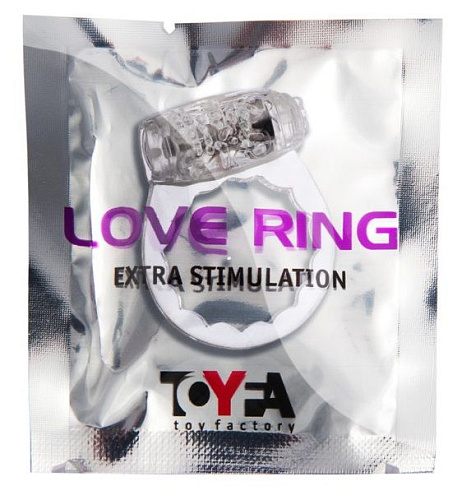 Прозрачное виброкольцо ToyFa 818035-1