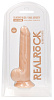 Телесный фаллоимитатор Shots Media BV Silicone Dildo With Balls REA078FLE (24 см)