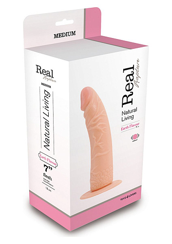 Вибратор с рисунком вен телесного цвета Toyz4lovers Vibe Flesh T4L-00903011 (20,5 см)
