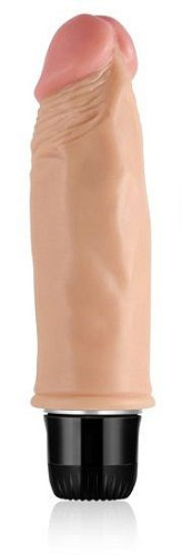 Реалистичный вибратор телесного цвета со встроенным пультом Lovetoy LV1005 (16,5 см)