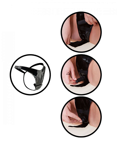 Чёрные трусики с вибрацией и пультом дистанционного управления Pipedream PD4029-23