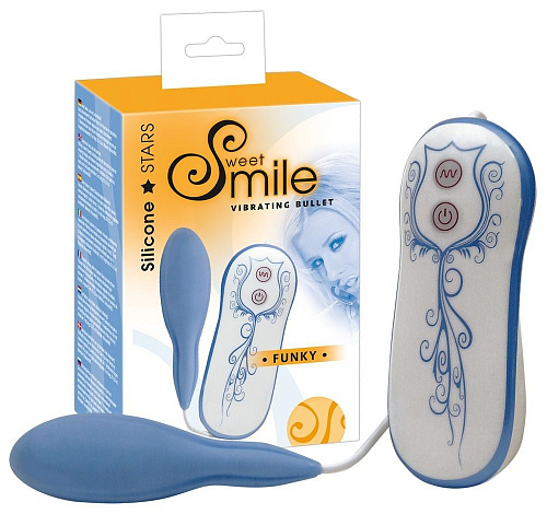 Голубое виброяйцо Orion Funky 0571628