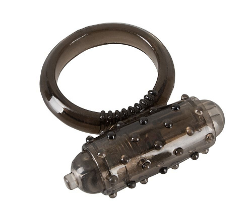 Дымчатое эрекционное виброкольцо Orion Vibro Ring Dark 05622110000