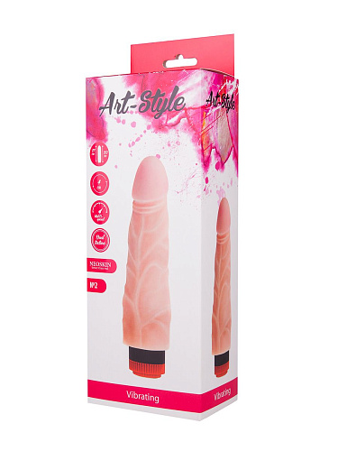 Телесный вибратор со встроенным пультом LOVETOY (А-Полимер) ART-Style №2 000407 (19 см)