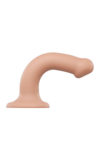 Телесный фаллос на присоске Strap-on-me Silicone Bendable Dildo M 6013106 (18 см)