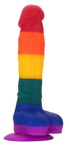 Разноцветный фаллоимитатор-реалистик Dream Toys COLOURFUL DILDO 21694 (21,5 см)