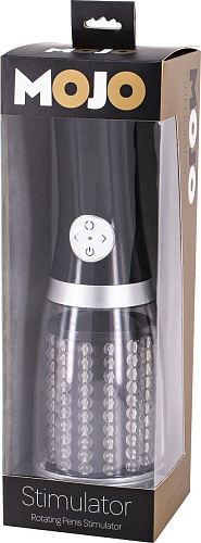 Чёрный стимулятор-ротатор Seven Creations Mojo D0006B1MPGAC
