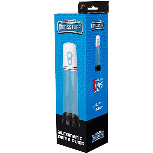 Прозрачная автоматическая вакуумная помпа Dream Toys AUTOMATIC PENIS PUMP 21418