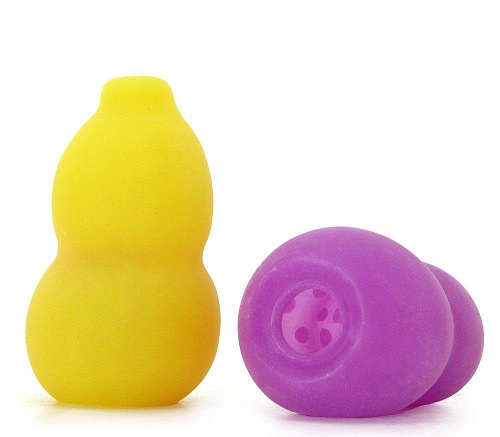 Разноцветный набор из 6 мини-мастурбаторов Topco Sales Juicy Mini Masturbator Set of 6 1600432