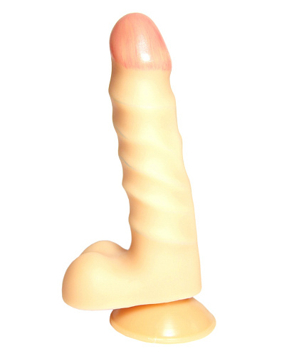 Телесный фаллоимитатор-реалистик с присоской Сумерки богов №25 201-25 BX DD (16,5 см)