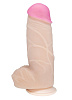Телесный фаллоимитатор на присоске большого диаметра LOVETOY (А-Полимер) 814400 (17 см)