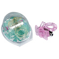 Розовое эрекционное кольцо с вибробабочкой Howells 32008-pink