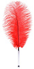 Красное страусовое пёрышко ToyFa 700029