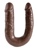 Коричневый U-образный фаллоимитатор Pipedream U-Shaped Medium Double Trouble PD5514-29 (34,6 см)