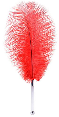 Красное страусовое пёрышко ToyFa 700029