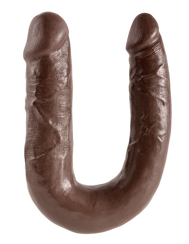 Коричневый U-образный фаллоимитатор Pipedream U-Shaped Medium Double Trouble PD5514-29 (34,6 см)