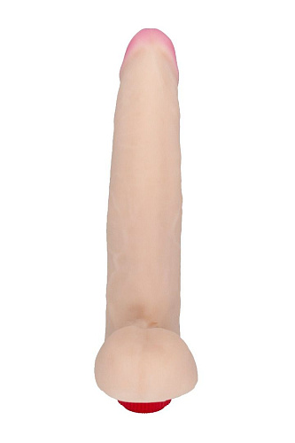 Реалистичный вибромассажёр телесного цвета из приятного на ощупь материала LOVETOY (А-Полимер) 803000 (21,7 см)