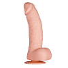 Силиконовый фаллоимитатор телесного цвета на присоске Dream Toys PURRFECT SILICONE DELUXE DONG 8.5INCH 21036 (21 см)