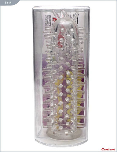 Прозрачная закрытая насадка Eroticon 31019 (12,5 см)