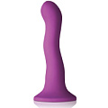 Фиолетовый изогнутый фаллоимитатор NS Novelties Colours Wave 6 Dildo NSN-0409-15