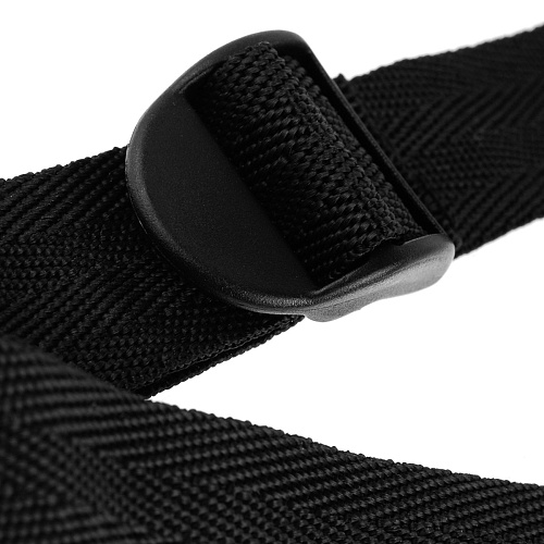 Чёрные женские трусики с рюшами для крепления страпона Pipedream Leather Lovers Harness PD3472-23