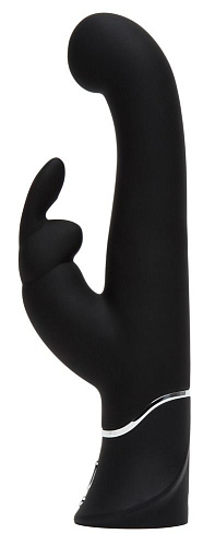 Чёрный вибратор-кролик Happy Rabbit G-Spot Stroking Vibrator 79368 (24,2 см)