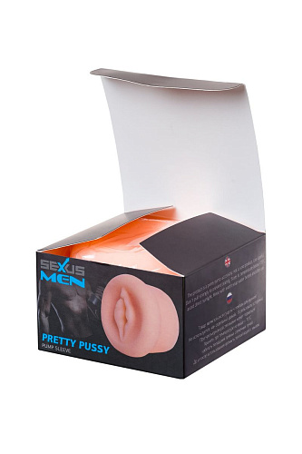 Телесная насадка-вагина на помпу Sexus PRETTY PUSSY 709035