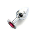 Анальная пробка с рубиновым кристаллом Anal Jewelry Plug BUTT PLUG Large SL-14 (9,5 см)