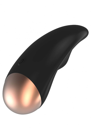 Чёрный вибратор для клиторальной стимуляции Shots Media BV Chic ELE008BLK